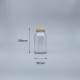 透明玻璃瓶 12K 黃鐵蓋 160ml