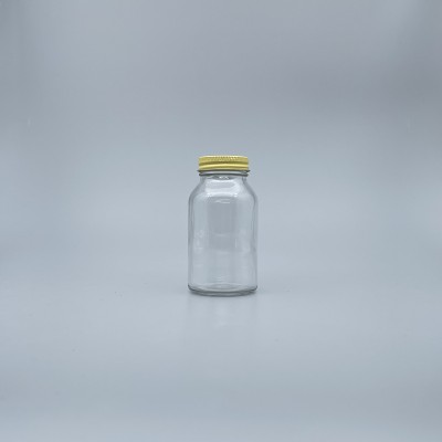 透明玻璃瓶 12K 黃鐵蓋 160ml
