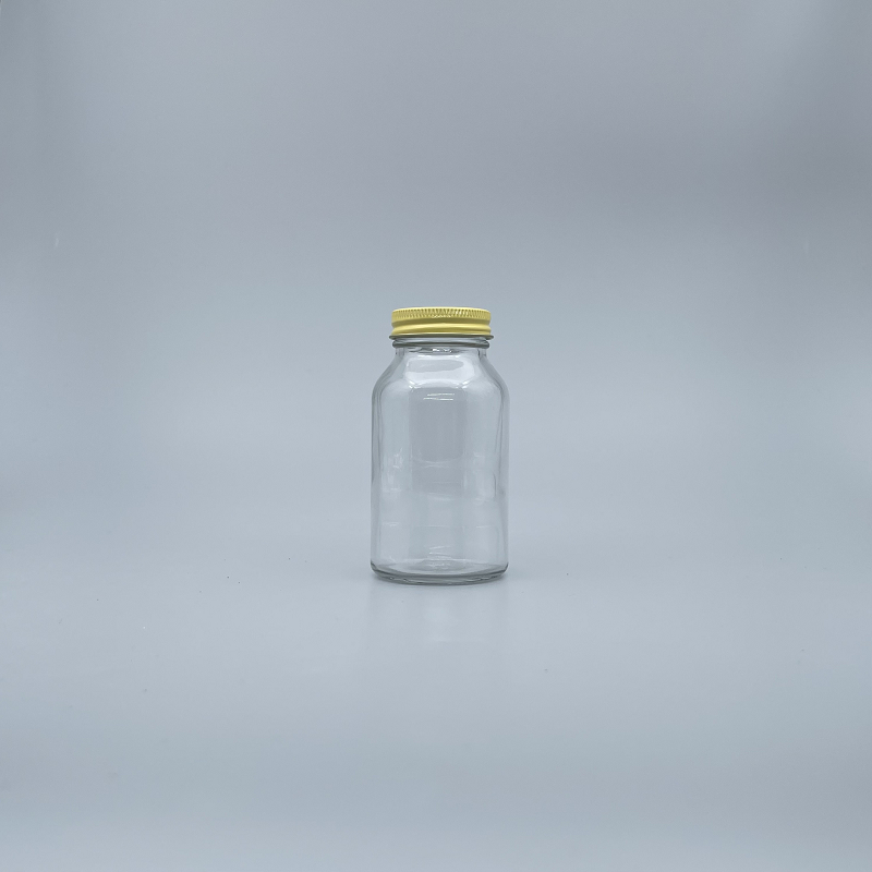 透明玻璃瓶 12K 黃鐵蓋 160ml