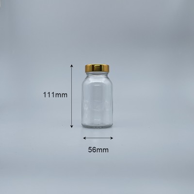 透明玻璃瓶 12K 金蓋 160ml