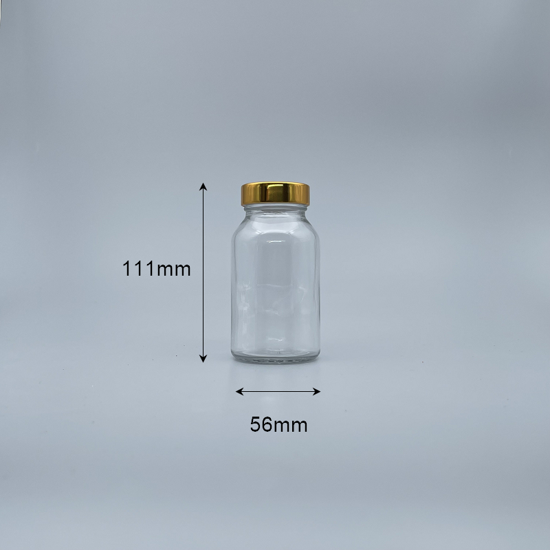 透明玻璃瓶 12K 金蓋 160ml