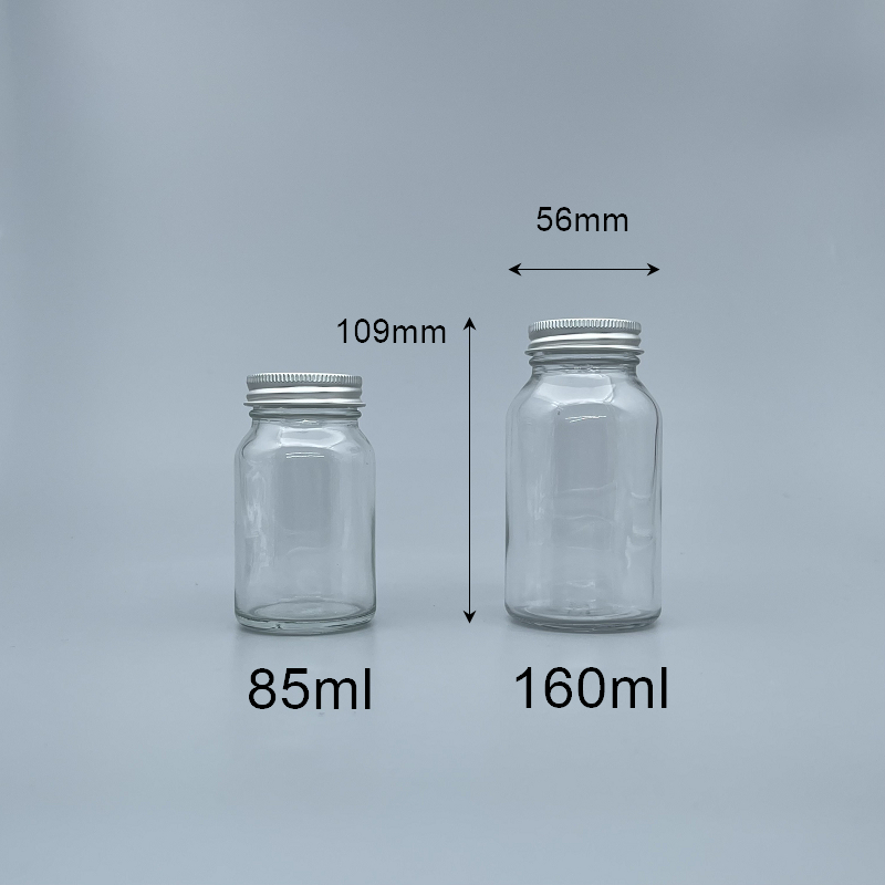 透明玻璃瓶 12K 40#全鋁蓋 160ml