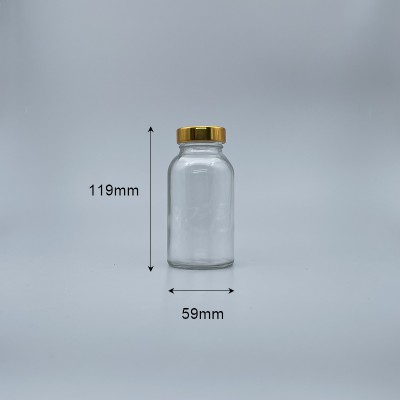 透明玻璃瓶 13K 金蓋 190ml