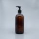 壓瓶 茶玻 500ml 28牙黑壓頭