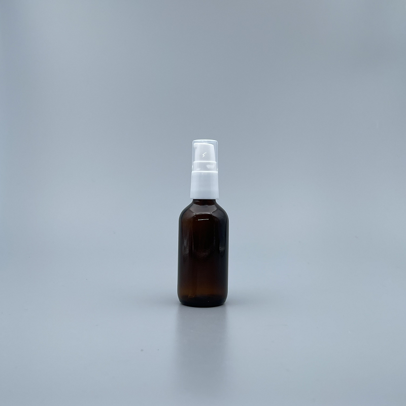 精油壓瓶 茶 白壓頭 50ml YB
