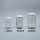 玻璃瓶 透明 白蓋+封口紙 150ml 3110A#