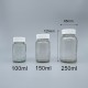玻璃瓶 透明 白安全蓋+封口紙 250ml