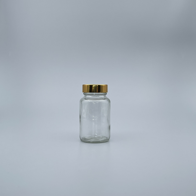 玻璃瓶 透明 金蓋9# 100ml F-3123