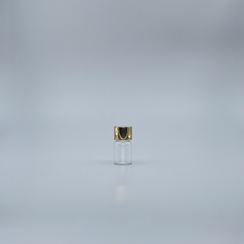 玻璃瓶 透明 5ml  18牙金蓋+21.5x38滴瓶身