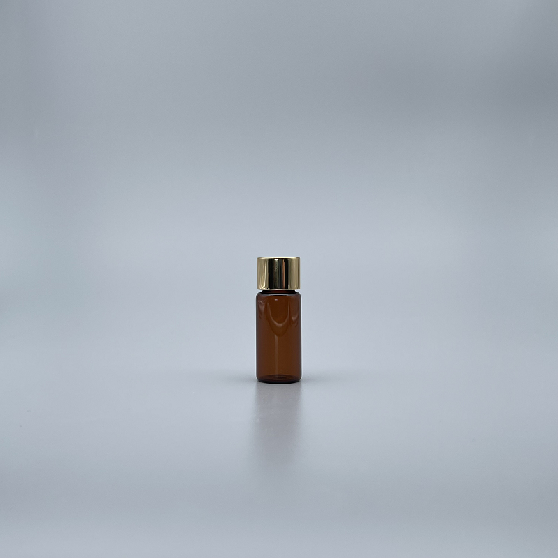 玻璃瓶 茶色 10ml 18牙金蓋+22x54滴瓶身