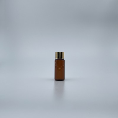 玻璃瓶 茶色 15ml 18牙金蓋+24x60滴瓶身