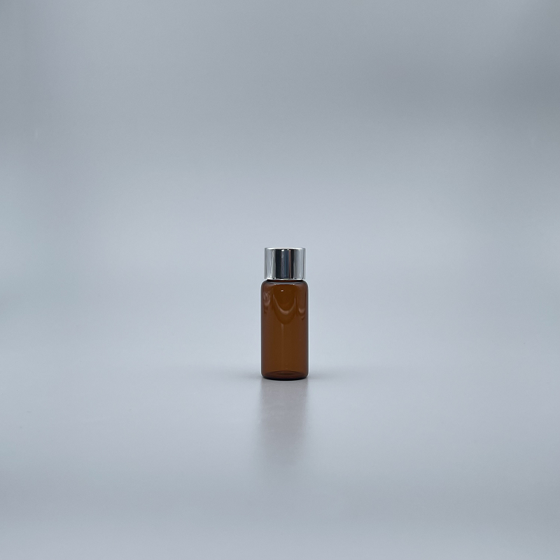 玻璃瓶 茶色 15ml 18牙銀蓋+24x60滴瓶身