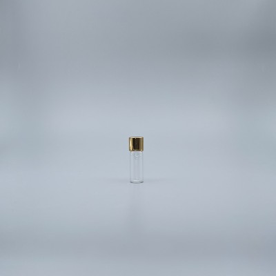 玻璃瓶 透明 4ml  15mm金蓋+15x45瓶身