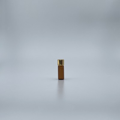 玻璃瓶 茶色 4ml  15mm金蓋+15x45瓶身