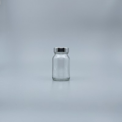 透明玻璃瓶 10K 銀蓋 85ml