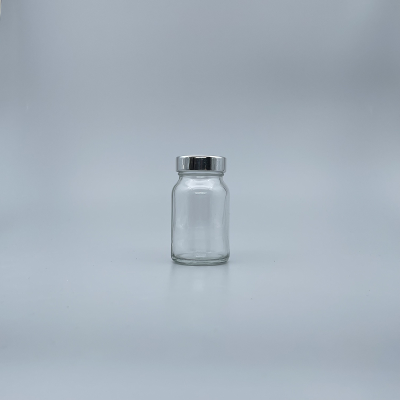 透明玻璃瓶 10K 銀蓋 85ml