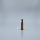 滾珠瓶 三鋼珠 茶色 10cc 亮銀蓋 18x65mm
