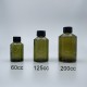 精油瓶 淺綠 斜肩型 PP黑蓋 60cc
