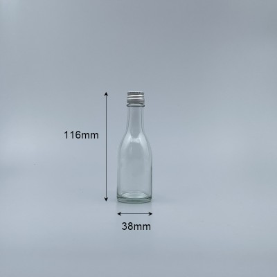 鋁蓋小酒瓶 小米酒型 50ml 無內塞 F-07175