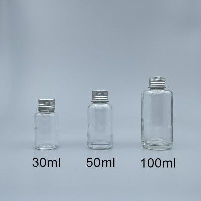 鋁蓋瓶 透玻 50ml 全鋁蓋+5.5#無洞內塞