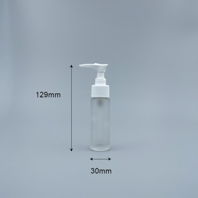 壓瓶 毛玻 30ml L-0332 高型 24牙白壓頭