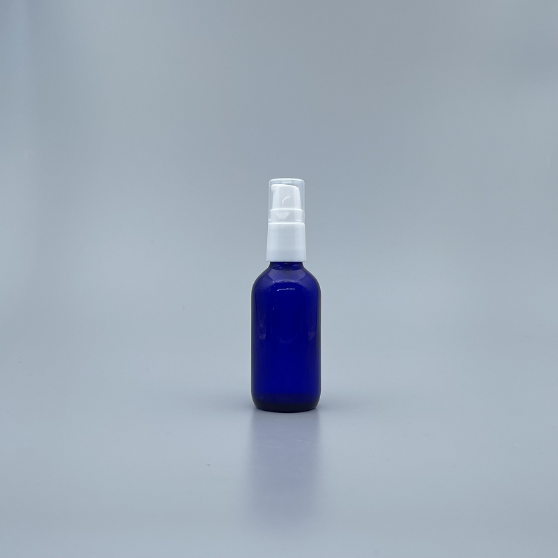 精油壓瓶 藍 白壓頭 50ml YB