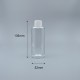玻璃瓶 透玻 150ml 24牙條紋白蓋+2墊片