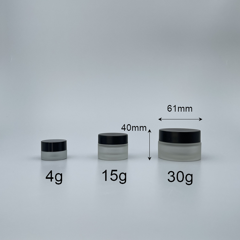 毛玻黑蓋盒 30g 附無耳凹凸片 C-03006