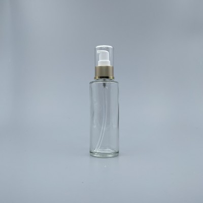 壓瓶 附蓋霧金中束 透明 120ml L-1208