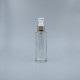 壓瓶 附蓋霧金中束 透明 120ml L-1208