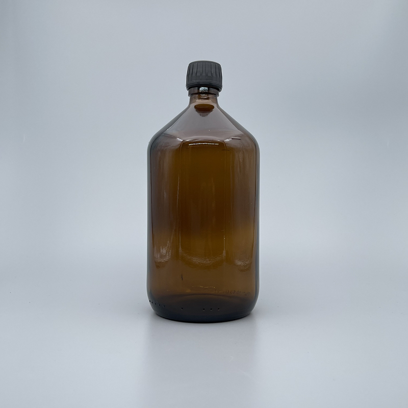 精油瓶 德國 茶 斜肩 28牙安全黑蓋 1L