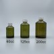 精油瓶 淺綠 斜肩型 全鋁蓋 125cc