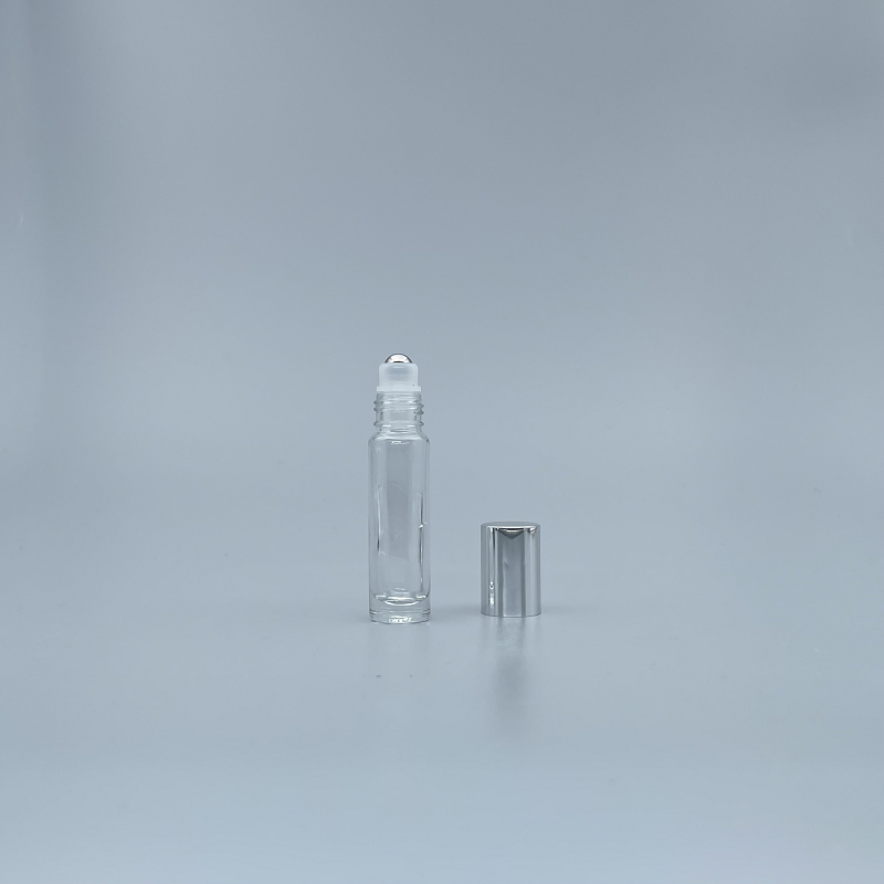 滾珠瓶 玻璃 8cc 鋼珠頭+銀蓋