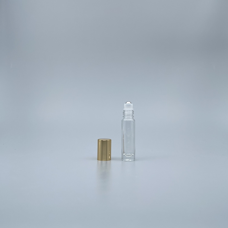 滾珠瓶 玻璃 8cc 鋼珠頭+金蓋