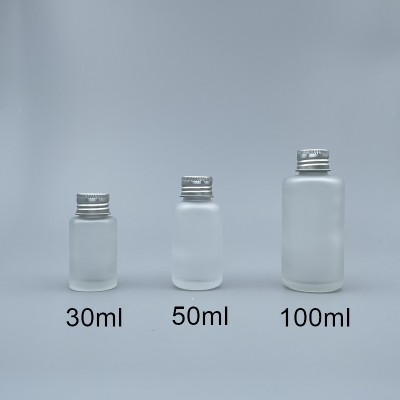 鋁蓋瓶 毛玻 100ml 全鋁蓋+5.5#無洞內塞