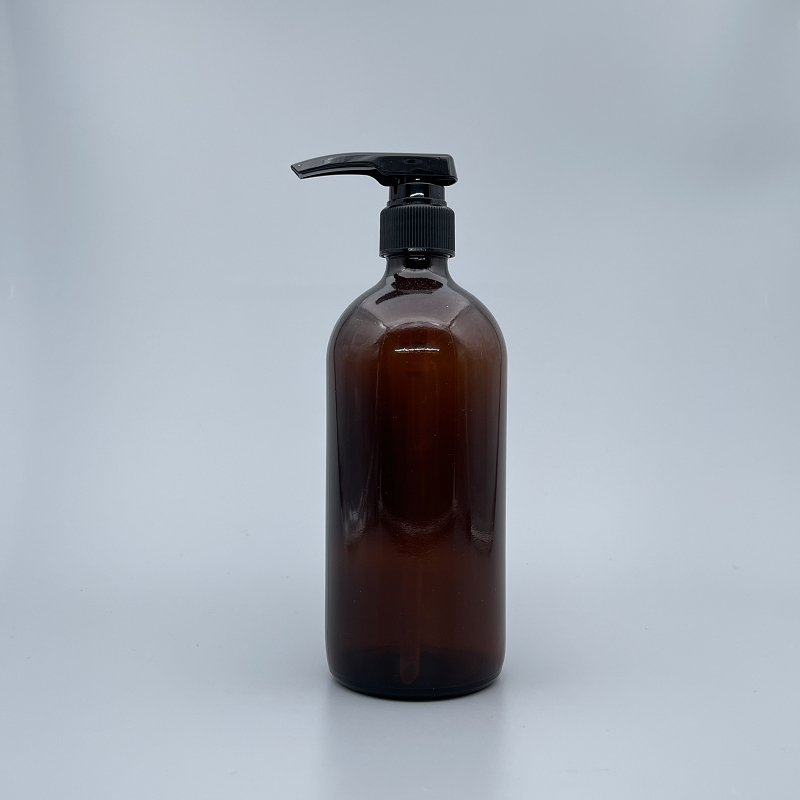 壓瓶 茶玻 500ml 3.5ml出量28牙黑壓頭