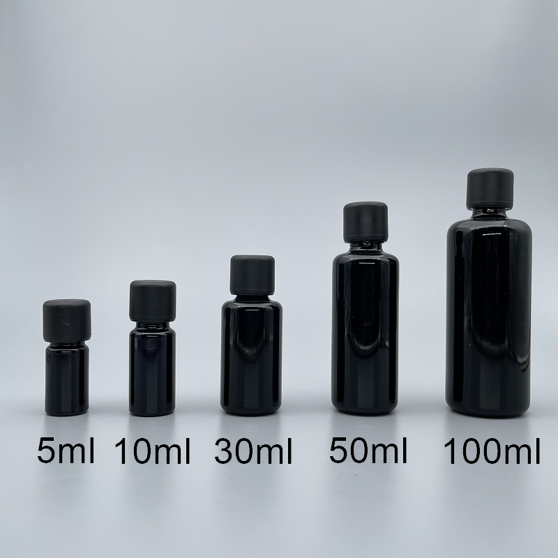 紫晶瓶 黑色平面安全蓋 5ml