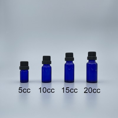 精油瓶 進口 藍 黑大頭安全蓋 5cc