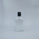 鋁蓋瓶 黑蓋 透玻扁酒瓶 150ml