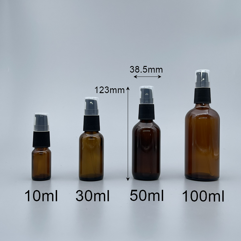 精油壓瓶 茶 黑壓頭 50ml YB