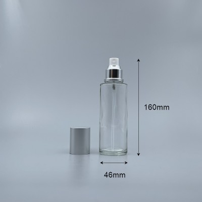 噴瓶 霧銀蓋 透玻 120ml L-1208