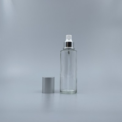 噴瓶 霧銀蓋 透玻 120ml L-1208