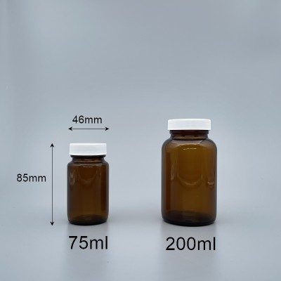 玻璃瓶 茶 38mm白蓋+封口紙  75ml 3137#
