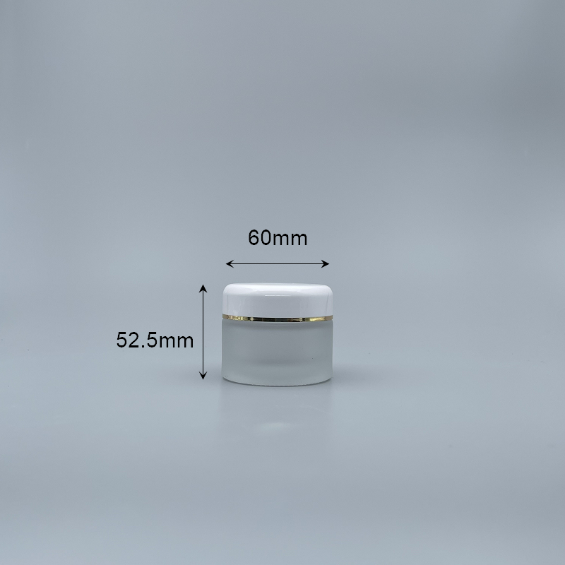 毛玻白蓋盒 50g(銀邊)