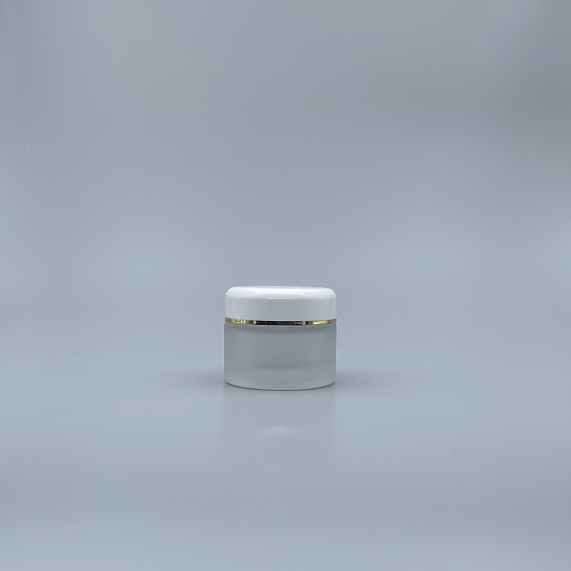 毛玻白蓋盒 50g(金邊)