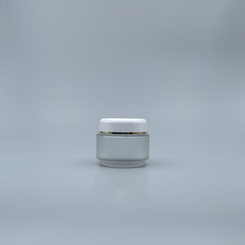 毛玻白蓋盒 100g(金邊)