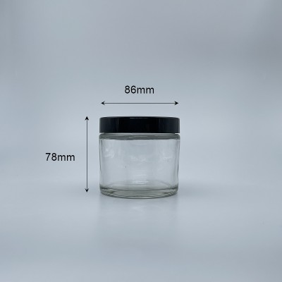 黑蓋玻璃盒 250g C-2550 滿容量280ml