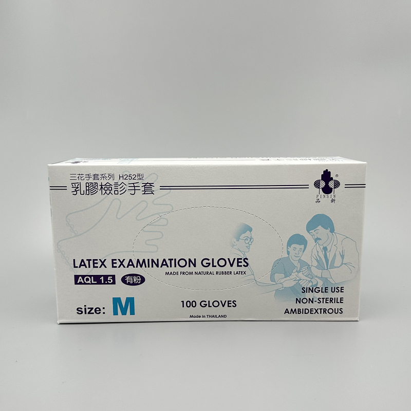 手套 三花牌乳膠 (M) 泰國製