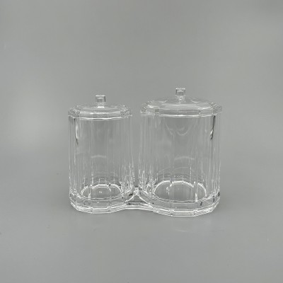 水晶壓克力 G2007 雙胞胎棉罐