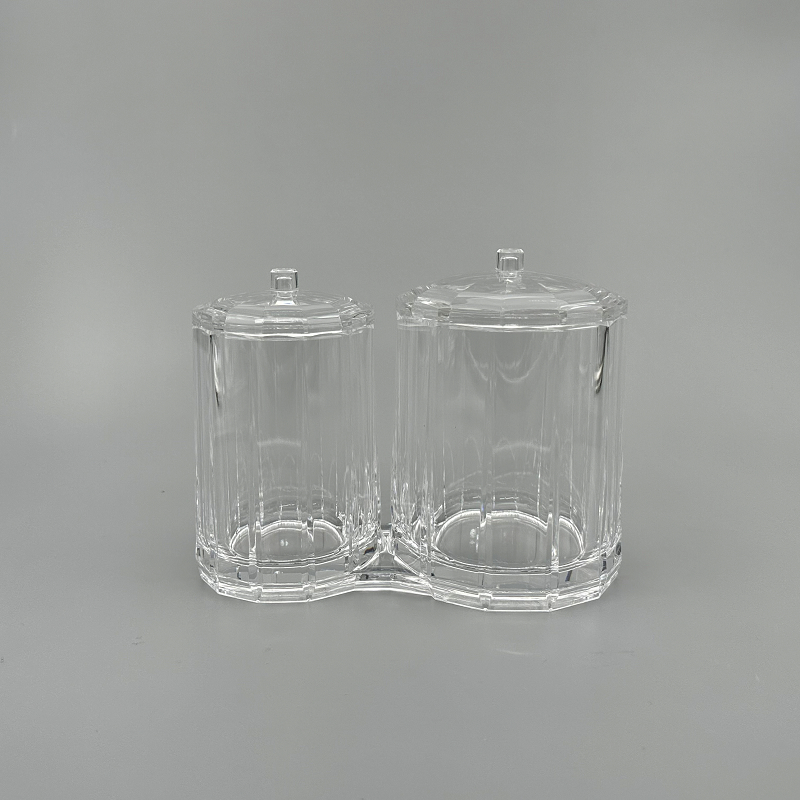 水晶壓克力 G2007 雙胞胎棉罐